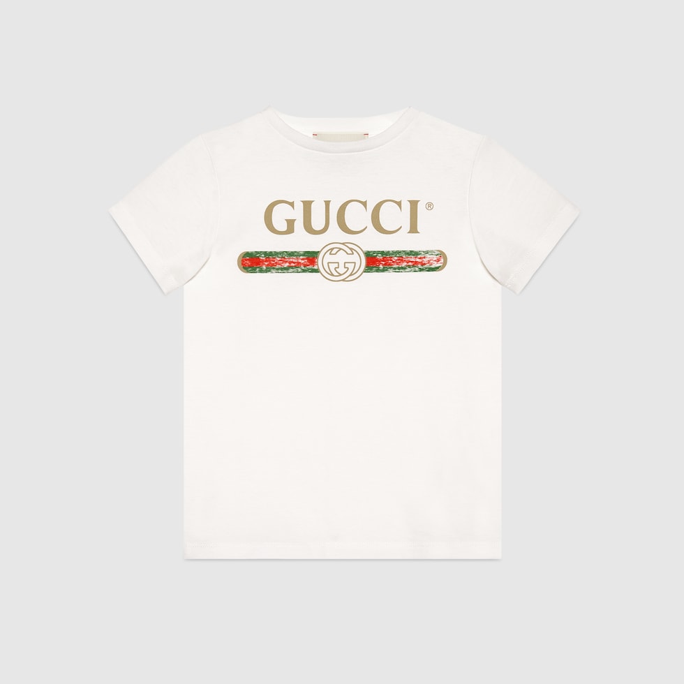 GUCCI　半袖　Tシャツ　グレー　プリント　チルドレンズ　10　XS GUCCI 半袖 Tシャツ グレー プリント チルドレンズ 10 XS 楽天