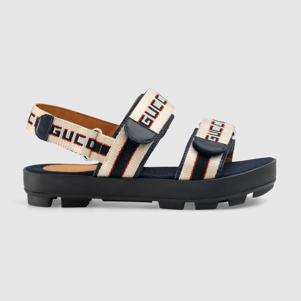 gucci stripe sandal