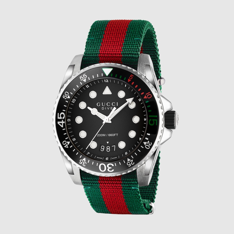 Gucci dive watch white best sale