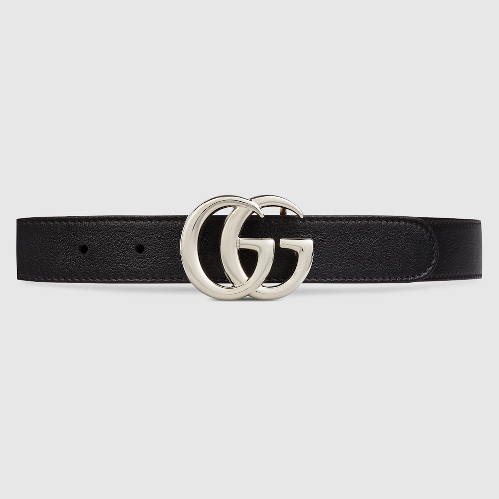 【正規品質保証】 black in belt Marmont GG Children's leather US GUCCI® | 小物