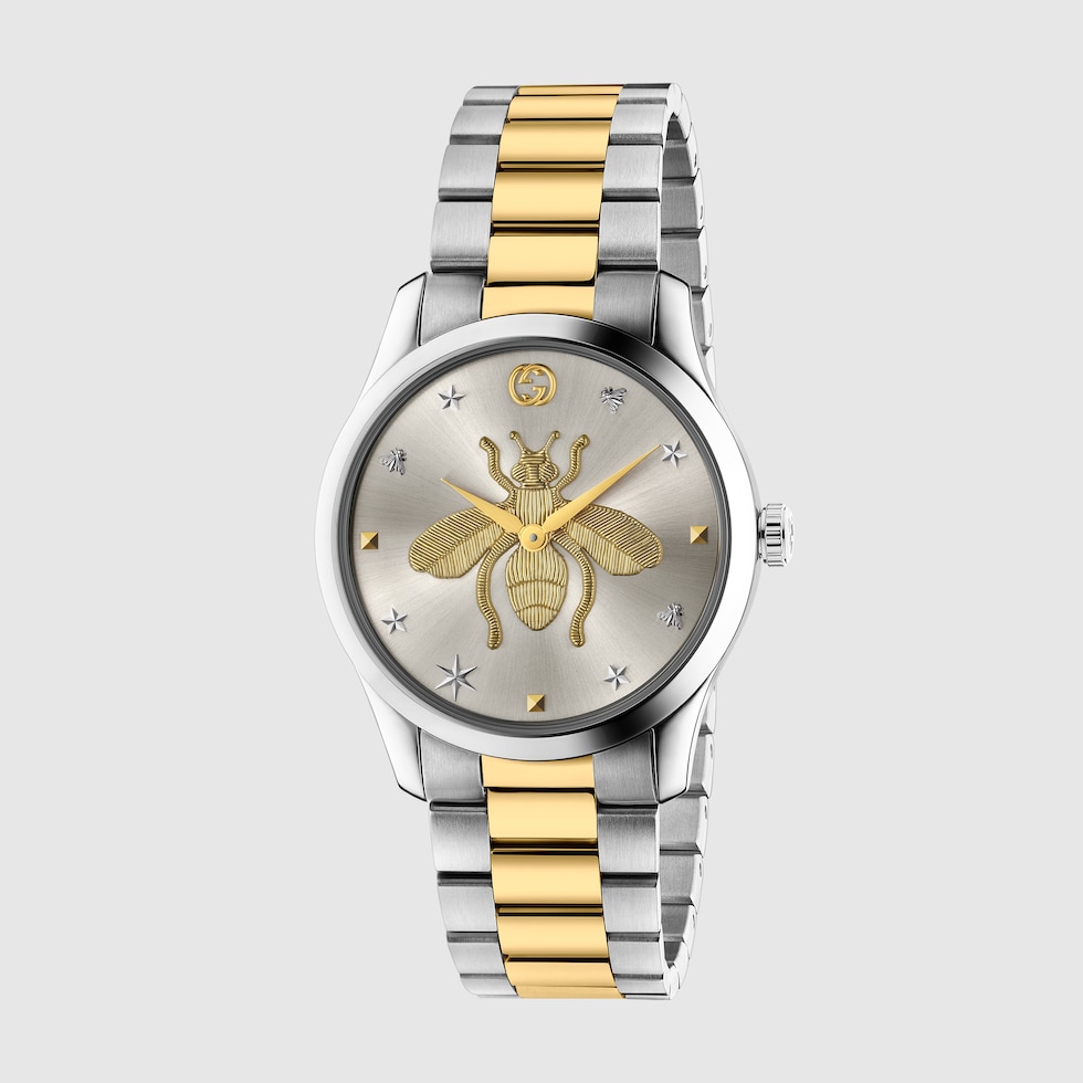 Gold gucci discount watch