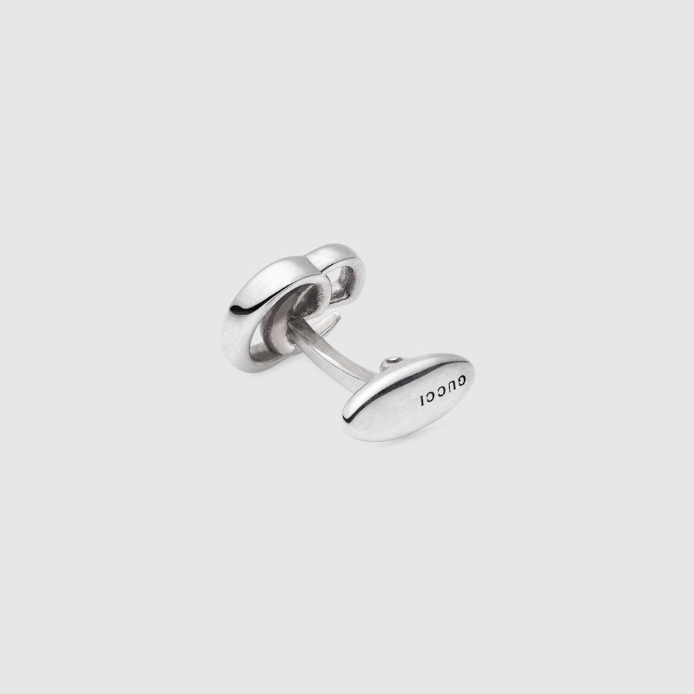 925 Sterling Silver Cufflinks With Double G | GUCCI® US