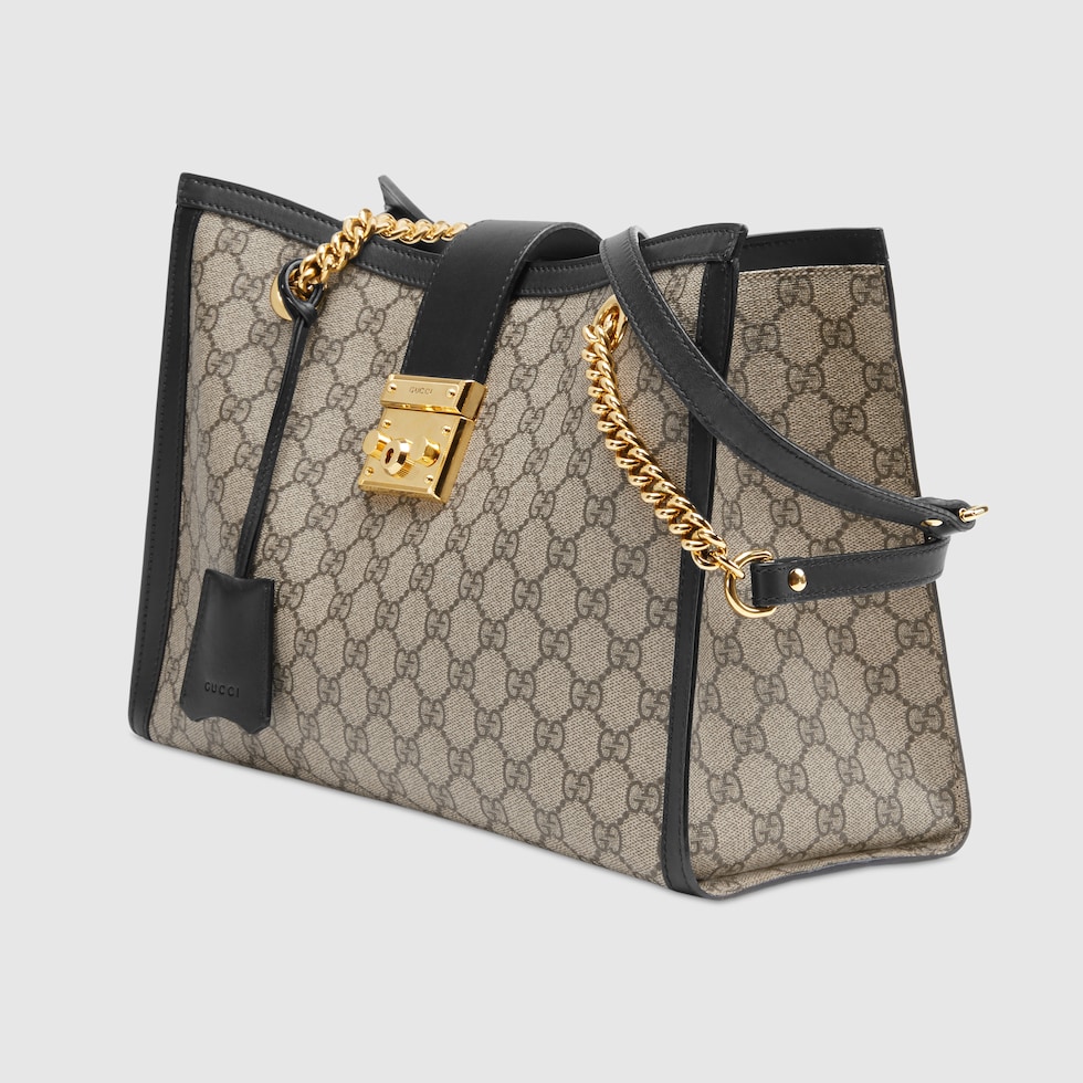 Borsa a spalla Padlock GG misura media in Supreme GUCCI Italia
