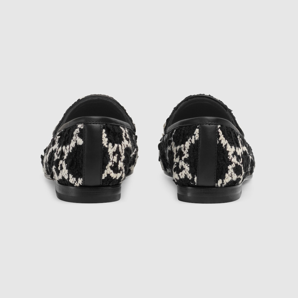Gucci tweed loafers best sale