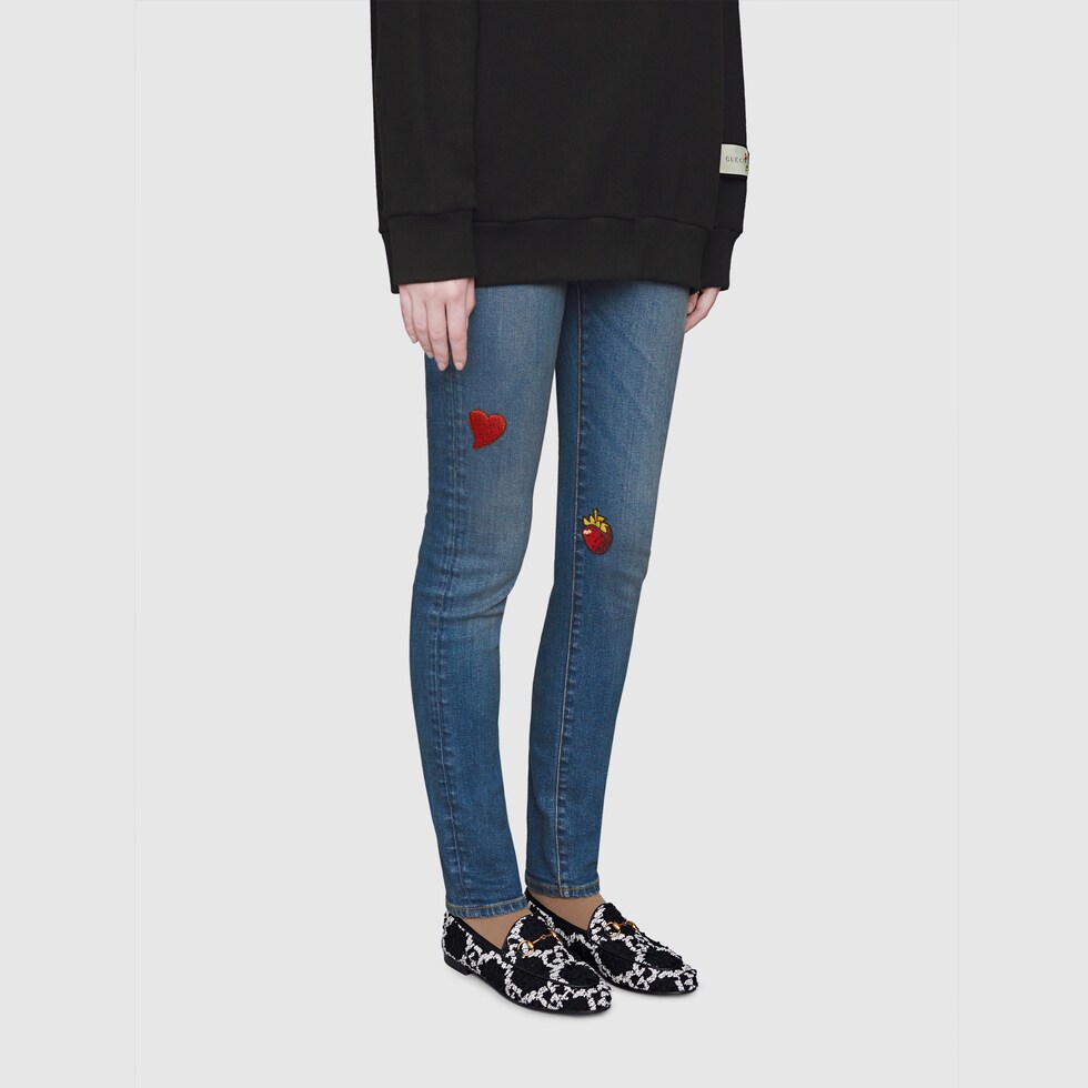 Gucci tweed loafer deals