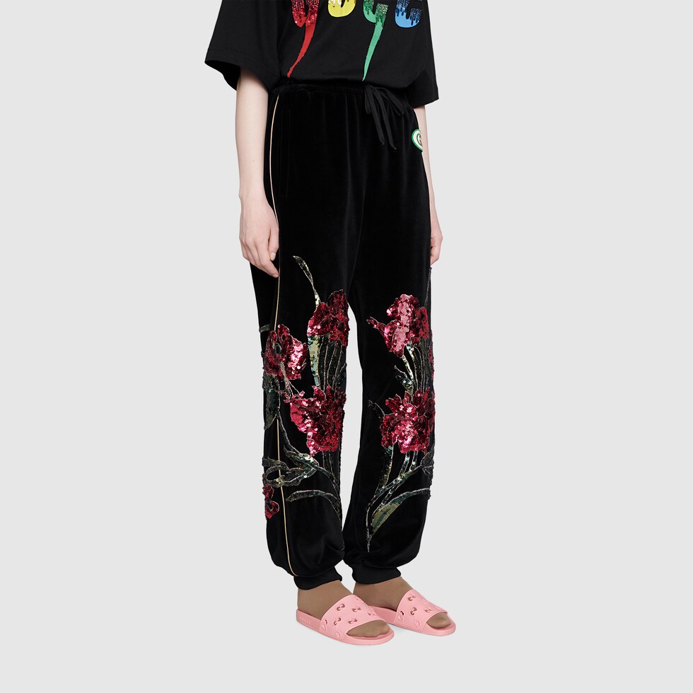 gucci women's rubber gg slides