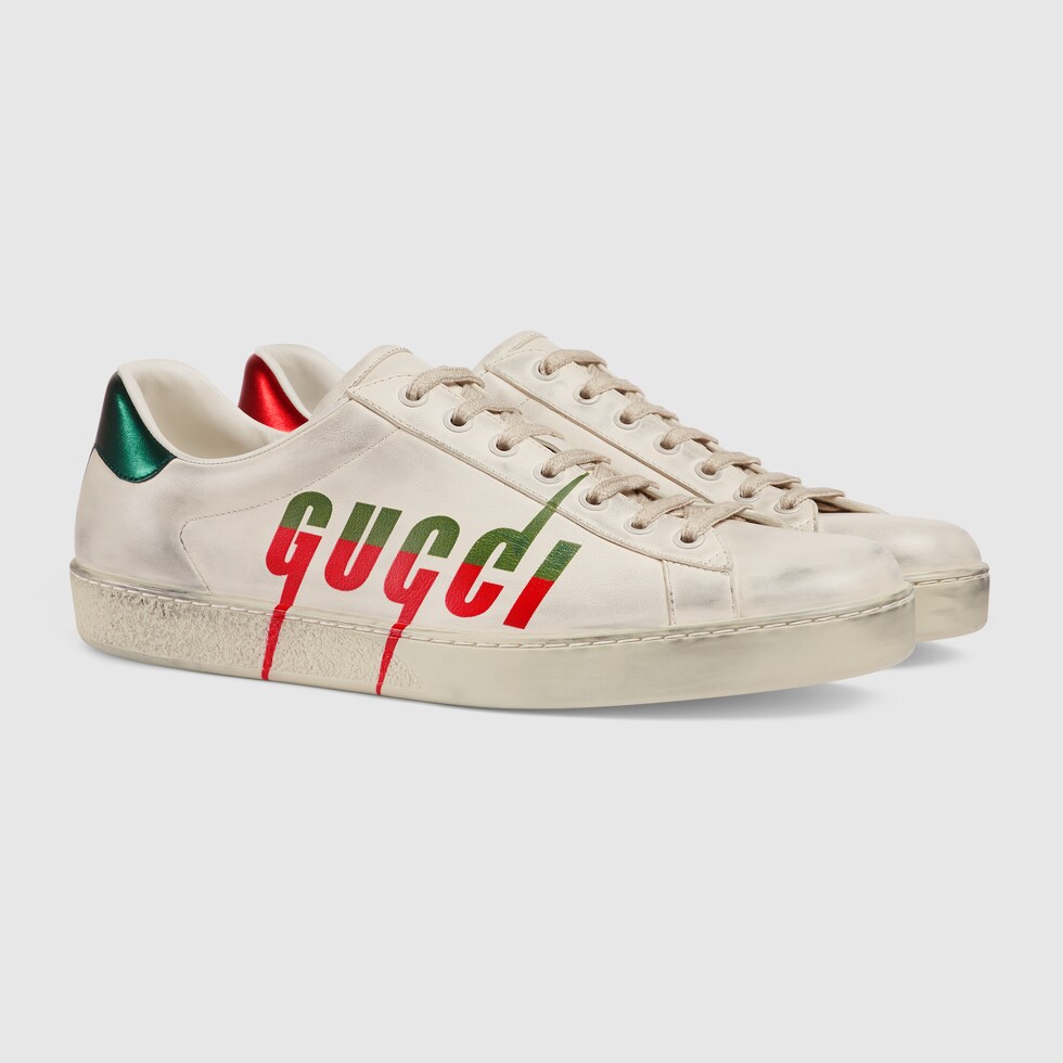 men's ace sneaker with gucci blade