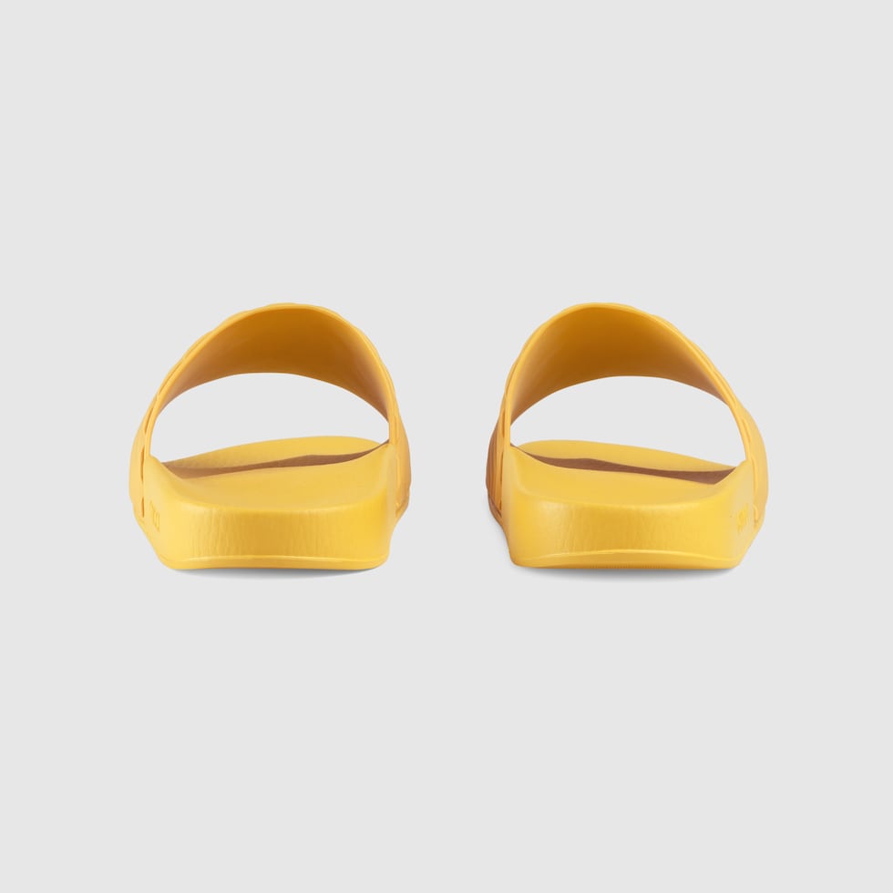 yellow mens slides
