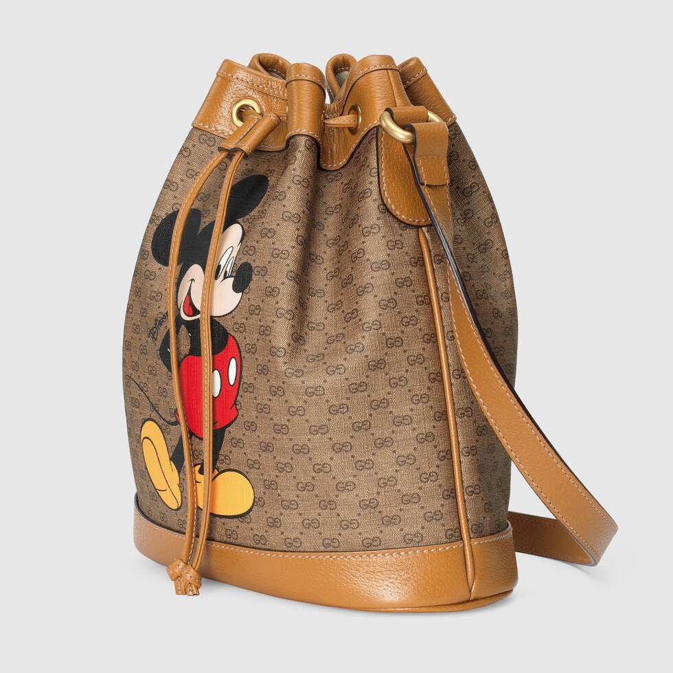 Beige Disney x Gucci small bucket bag GUCCI® US