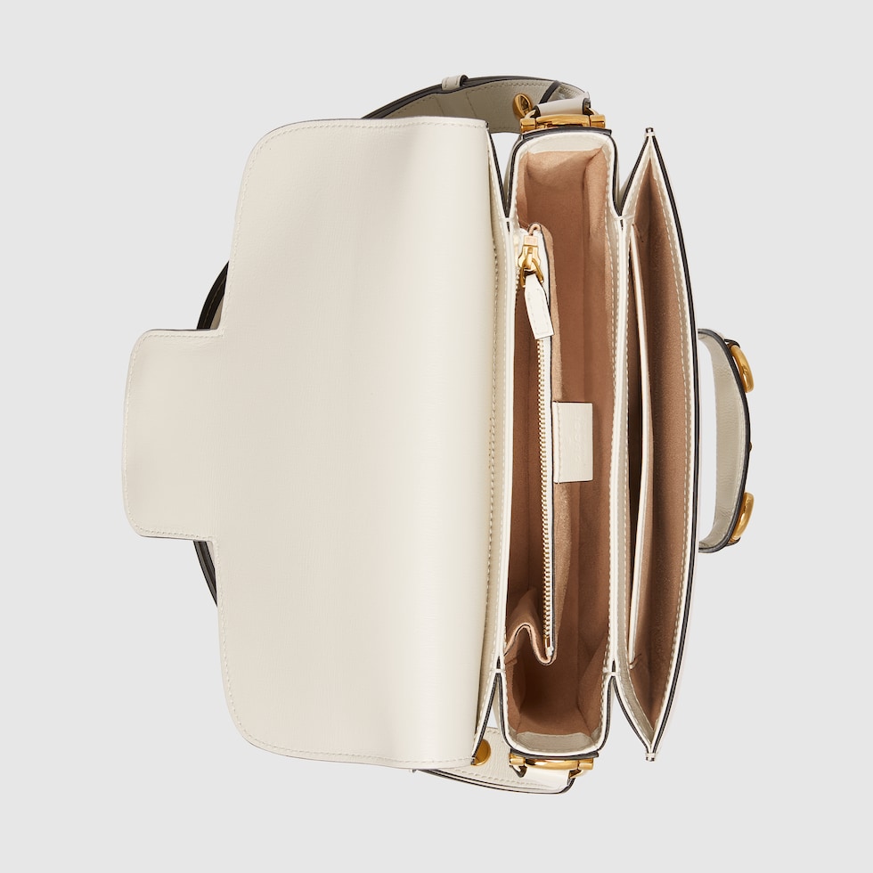 White Leather Gucci 1955 Horsebit Shoulder Bag GUCCI Canada
