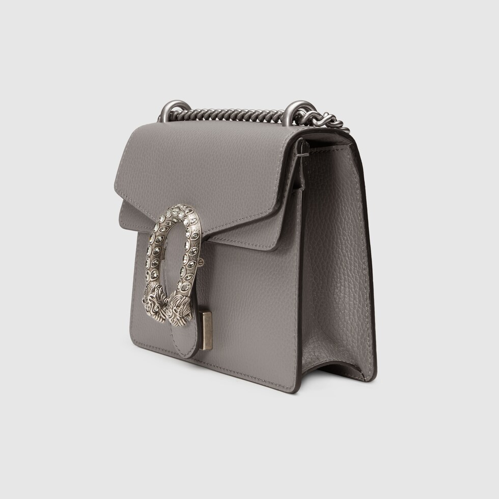 Grey Dionysus Leather Mini Bag 