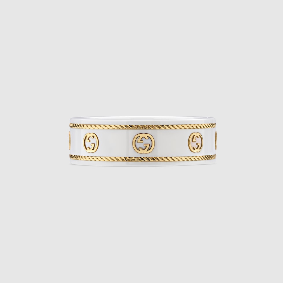 アクセサリー Gucci yellow gold interlocking G ring 8 Gucci Interlocking diamond ring in 18k yellow gold | GUCCI® US