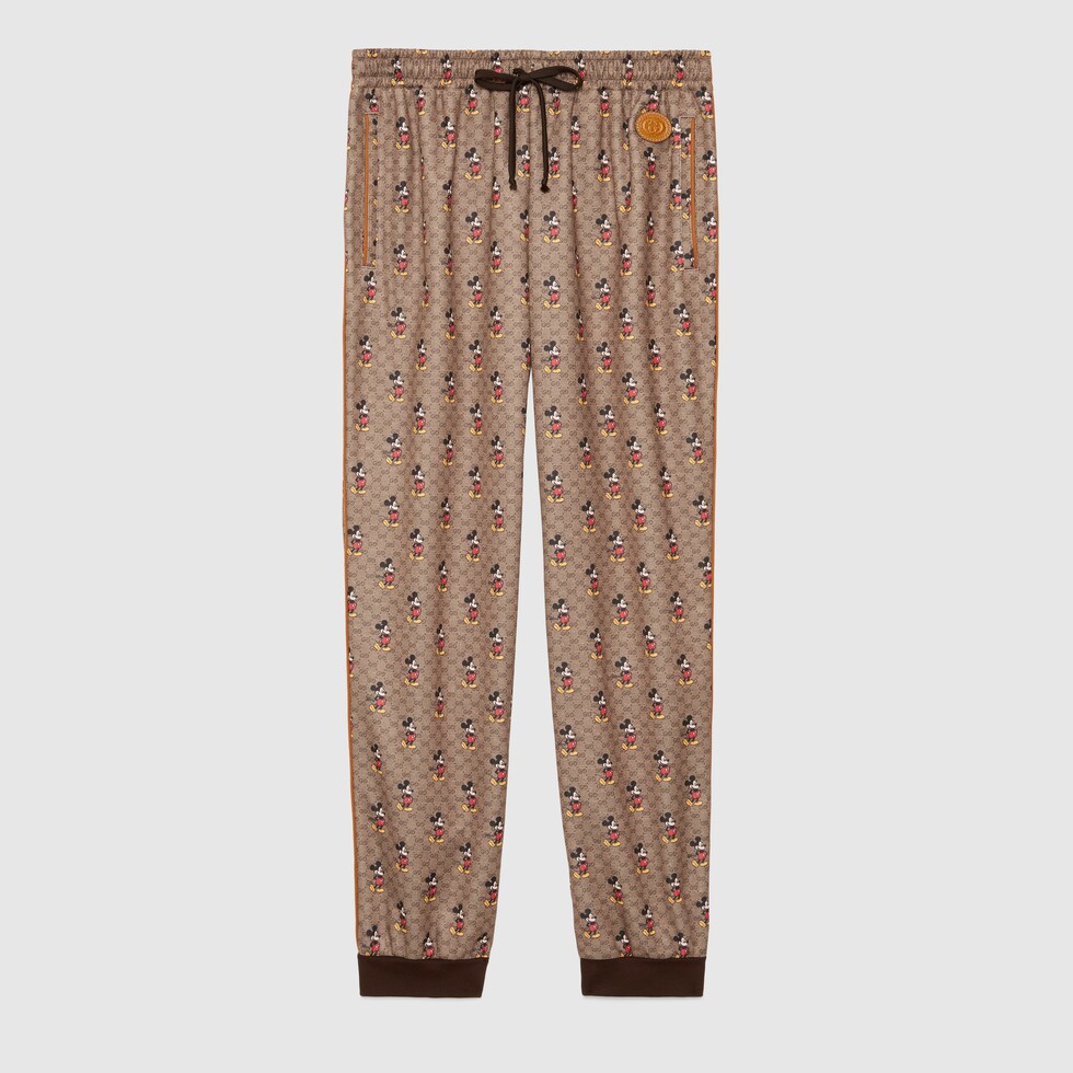 gucci print sweatpants