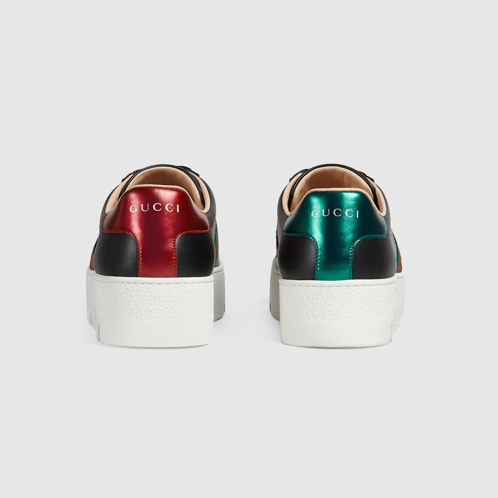 gucci women's ace embroidered platform sneaker