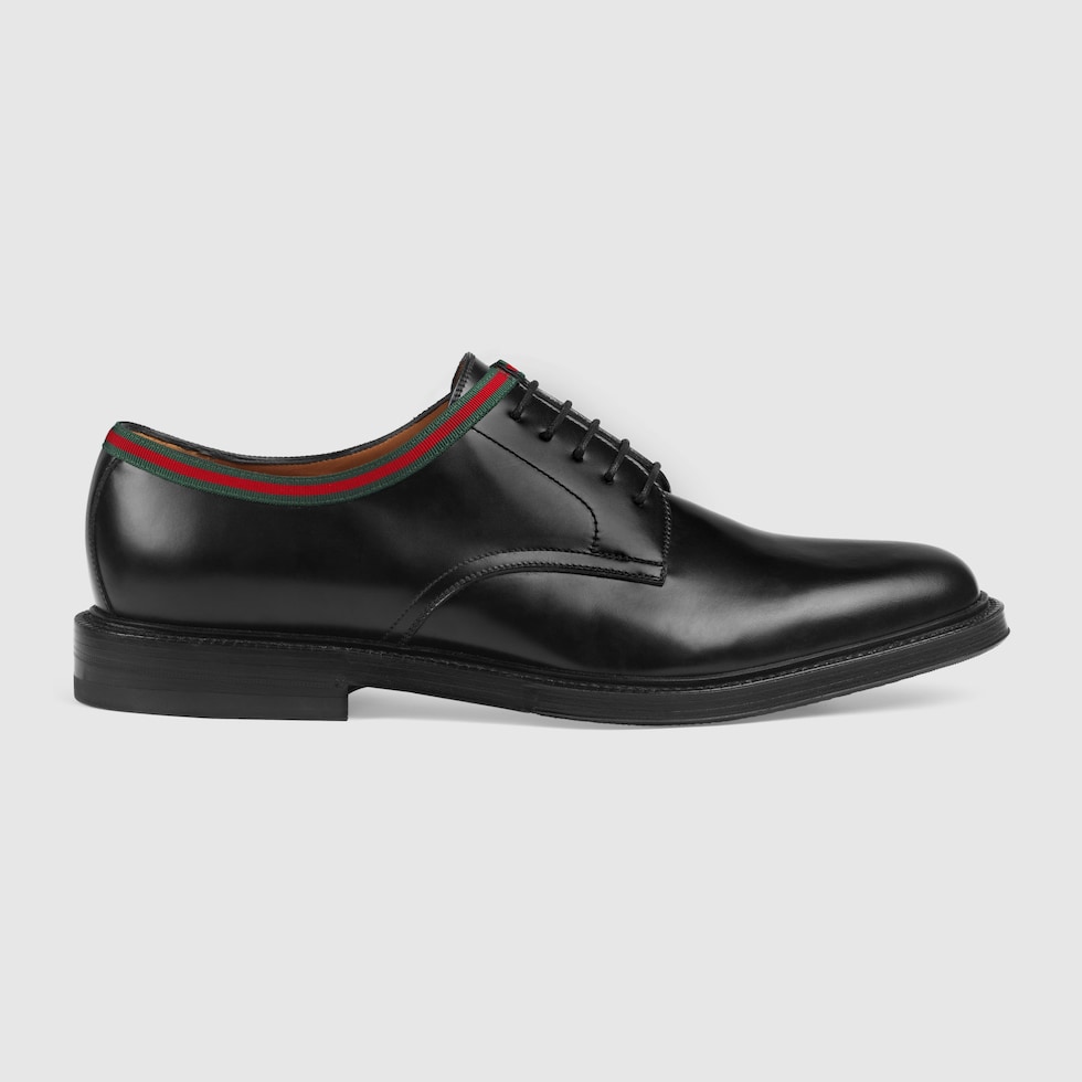 Gucci leather best sale shoes men