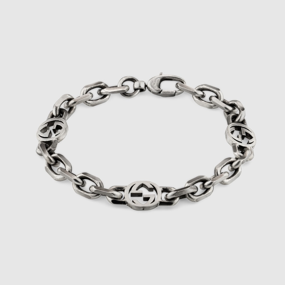 【メーカー包装済】 Gucci Interlocking US GUCCI® | silver sterling in bracelet chain アクセサリー