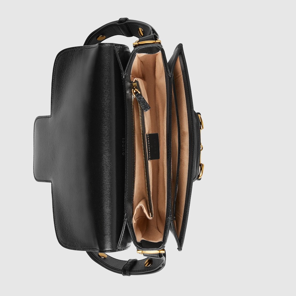 Black Leather Gucci 1955 Horsebit Shoulder Bag GUCCI Canada