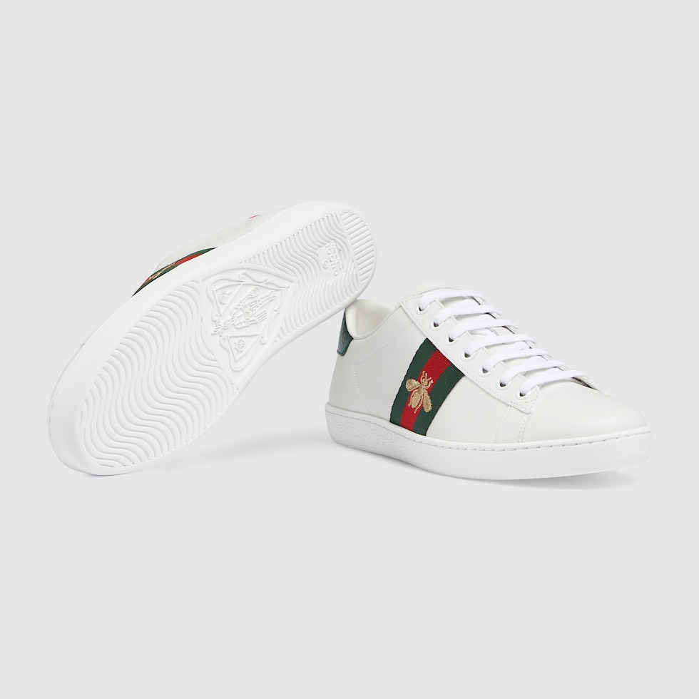 【GUCCI】SNEAKER LEAHTER NEW SOFT◆795430AAEFI Men's G75 sneaker in white leather | GUCCI® US