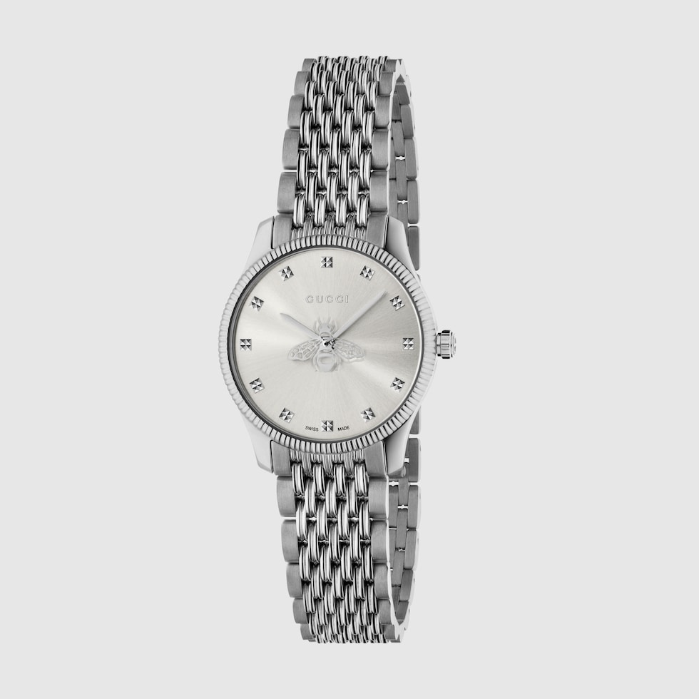 G-Timeless Watch, 29mm In Steel | GUCCI® US