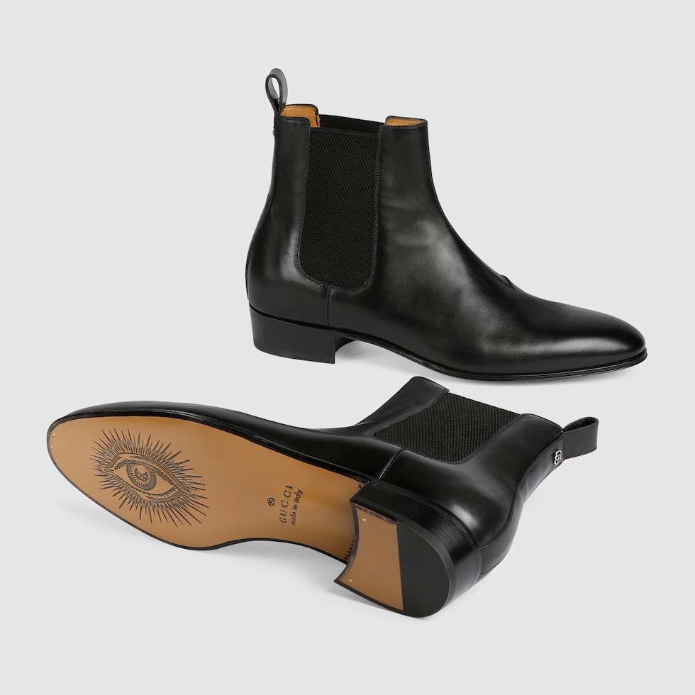 men's gucci boots with buckle