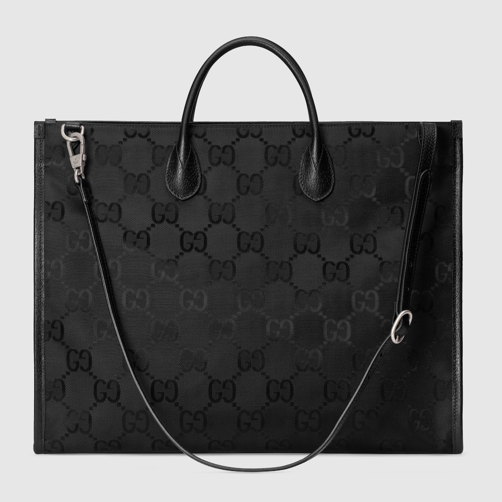 Gucci Off The Grid トートバッグブラック GG ECONYL® | GUCCI® JP