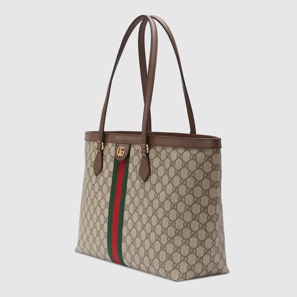 トートバッグ GUCCI OPHIDIA LARGE TOTE BAG Ophidia GG Medium Tote In Beige & Ebony | GUCCI® CA