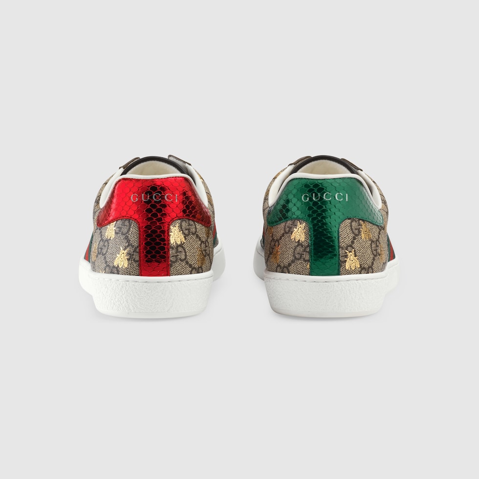 Men's Ace Sneaker GG Supreme With Gold Bees | GUCCI® US