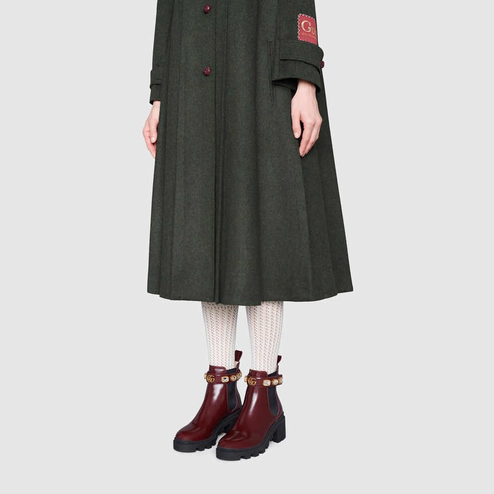 ankle boot with belt