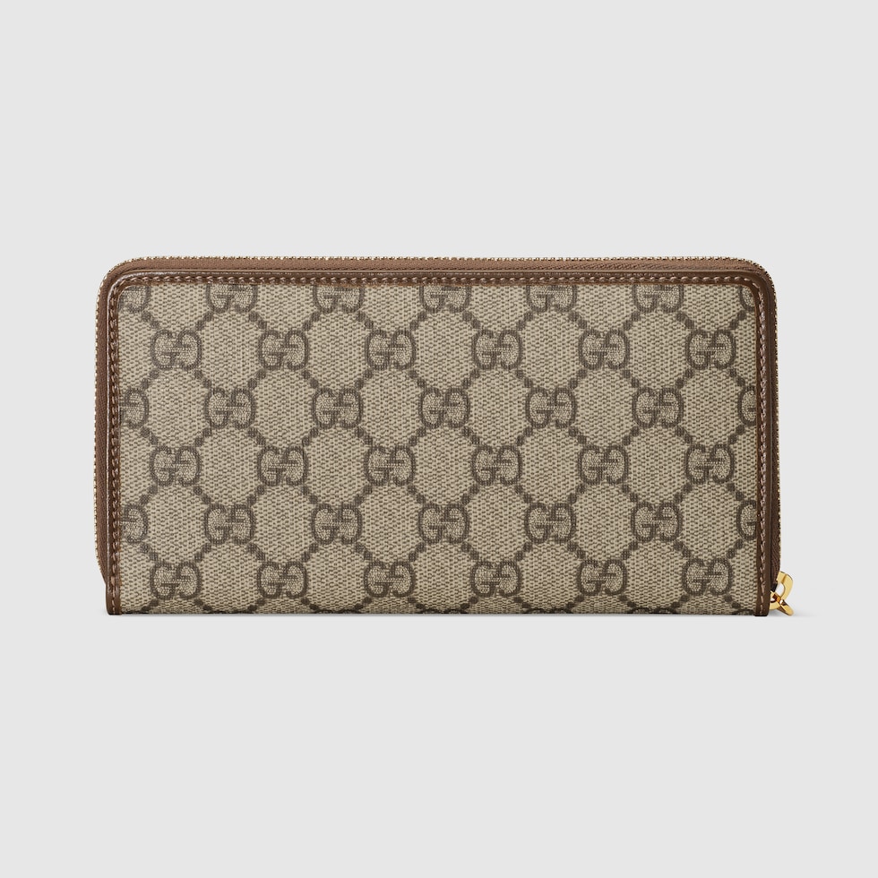 その他 gucci Gucci 马衔扣1955系列全拉链钱包in GG Supreme帆布/棕色| GUCCI® FR