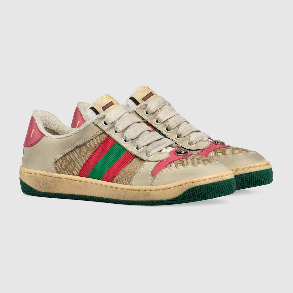半額以下で買えるクーポン特集 Children's US GUCCI® | leather butter in sneaker Screener トップス