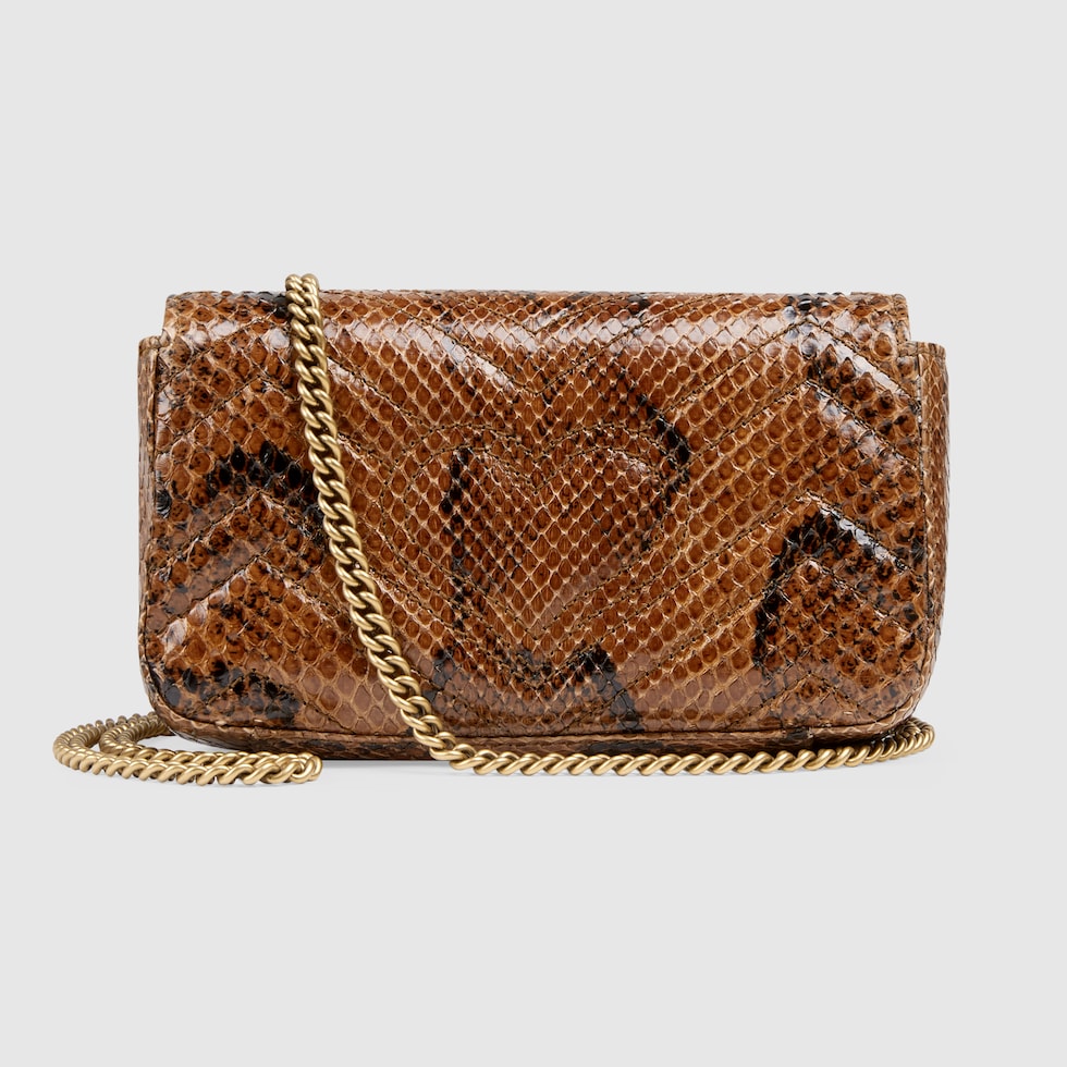 gucci marmont python bag