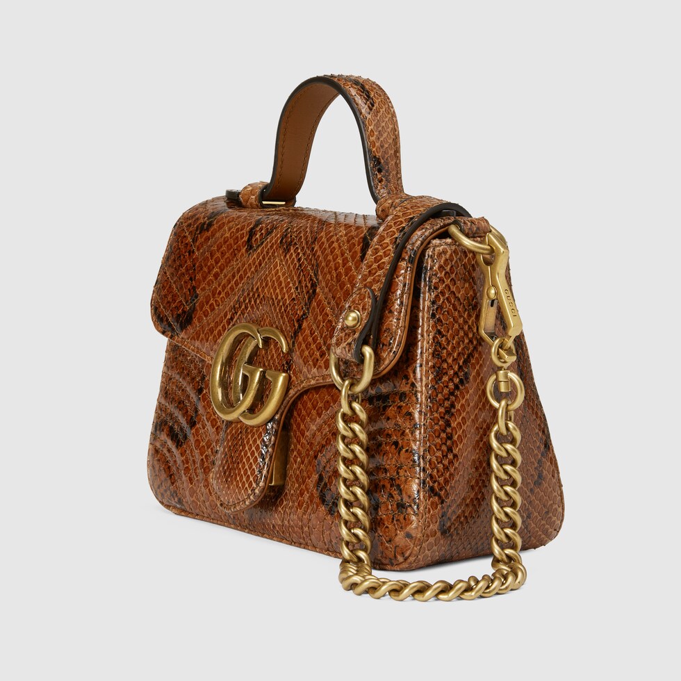 gucci marmont python bag