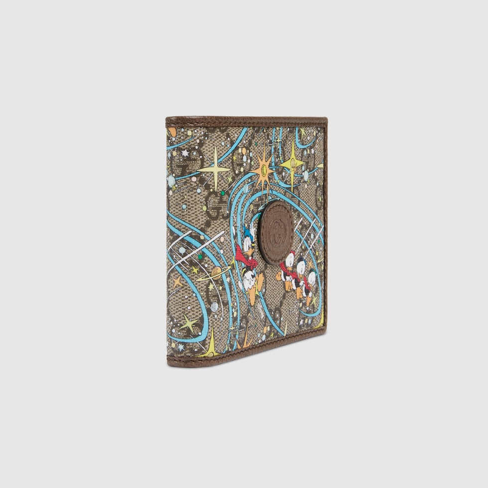 Beige Disney x Gucci Donald Duck billfold wallet GUCCI® Canada