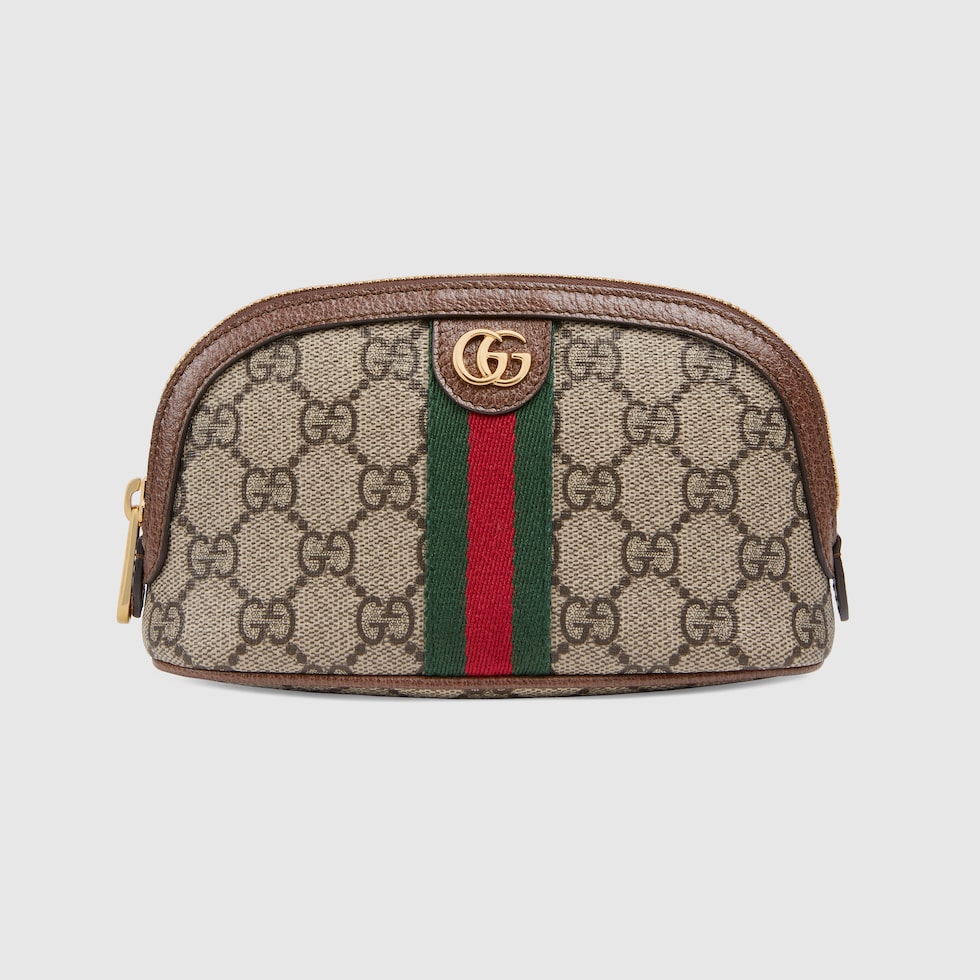 Ophidia medium cosmetic case in beige and ebony GG Supreme GUCCI Canada