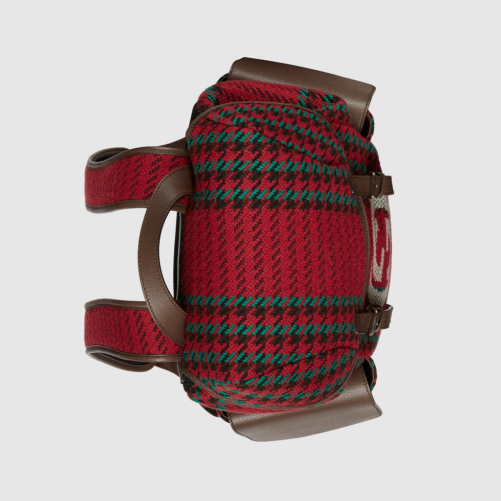 Gucci backpack red and green online straps