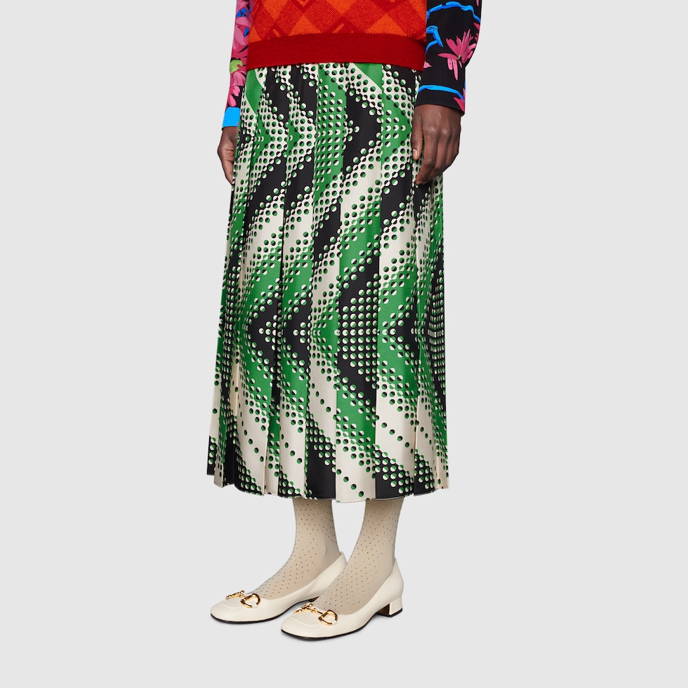 Gucci hot sale white flats