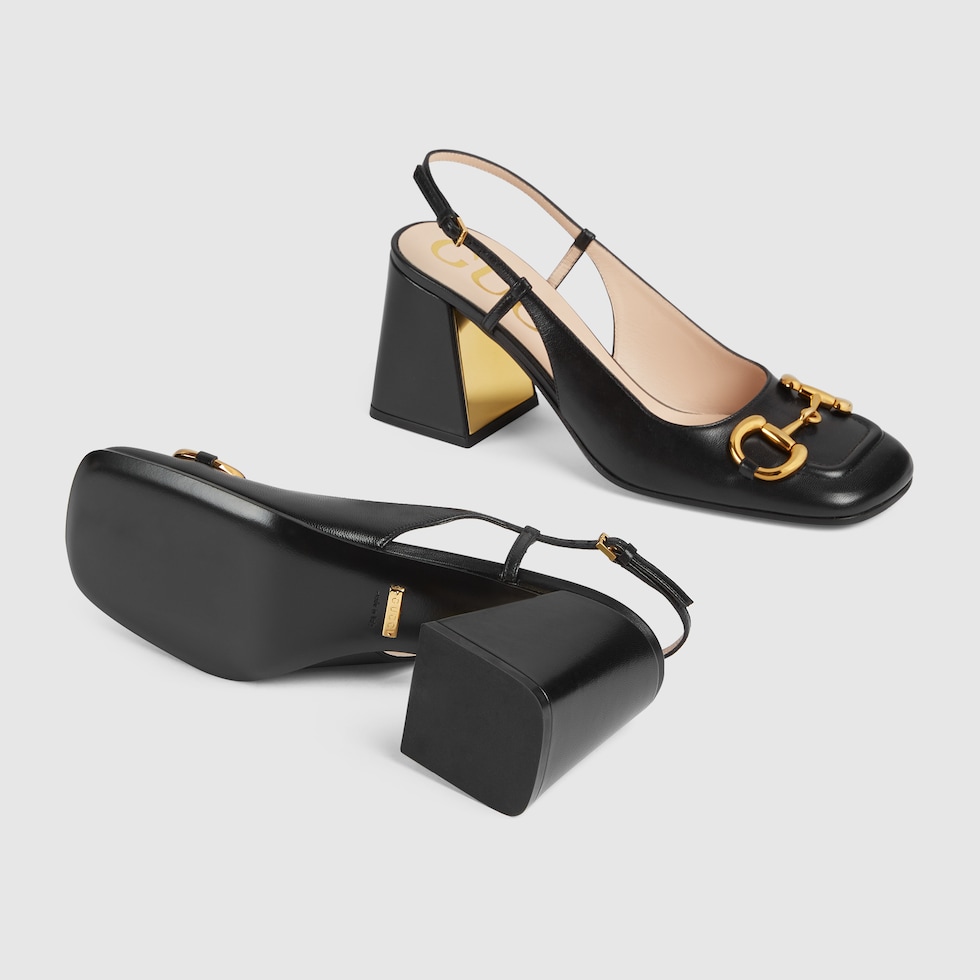 Gucci block online heel shoes
