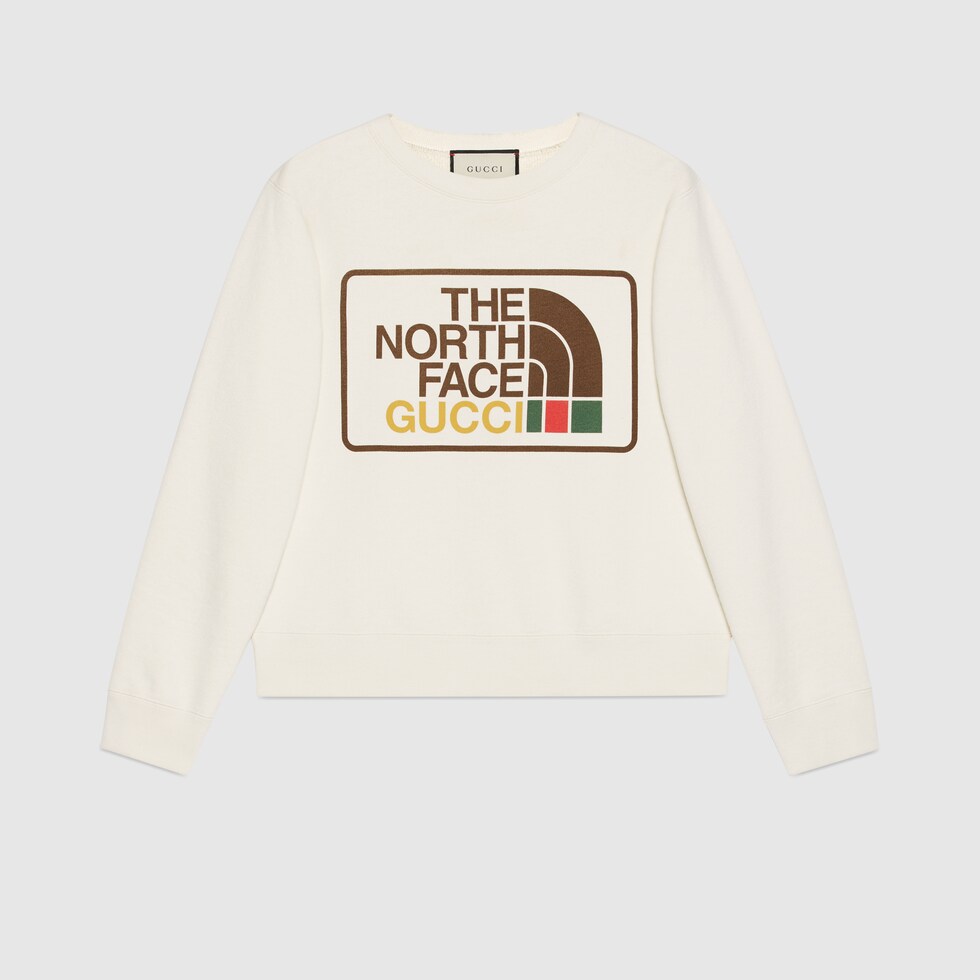 The North Face x Gucci print jumper in Off white GUCCI