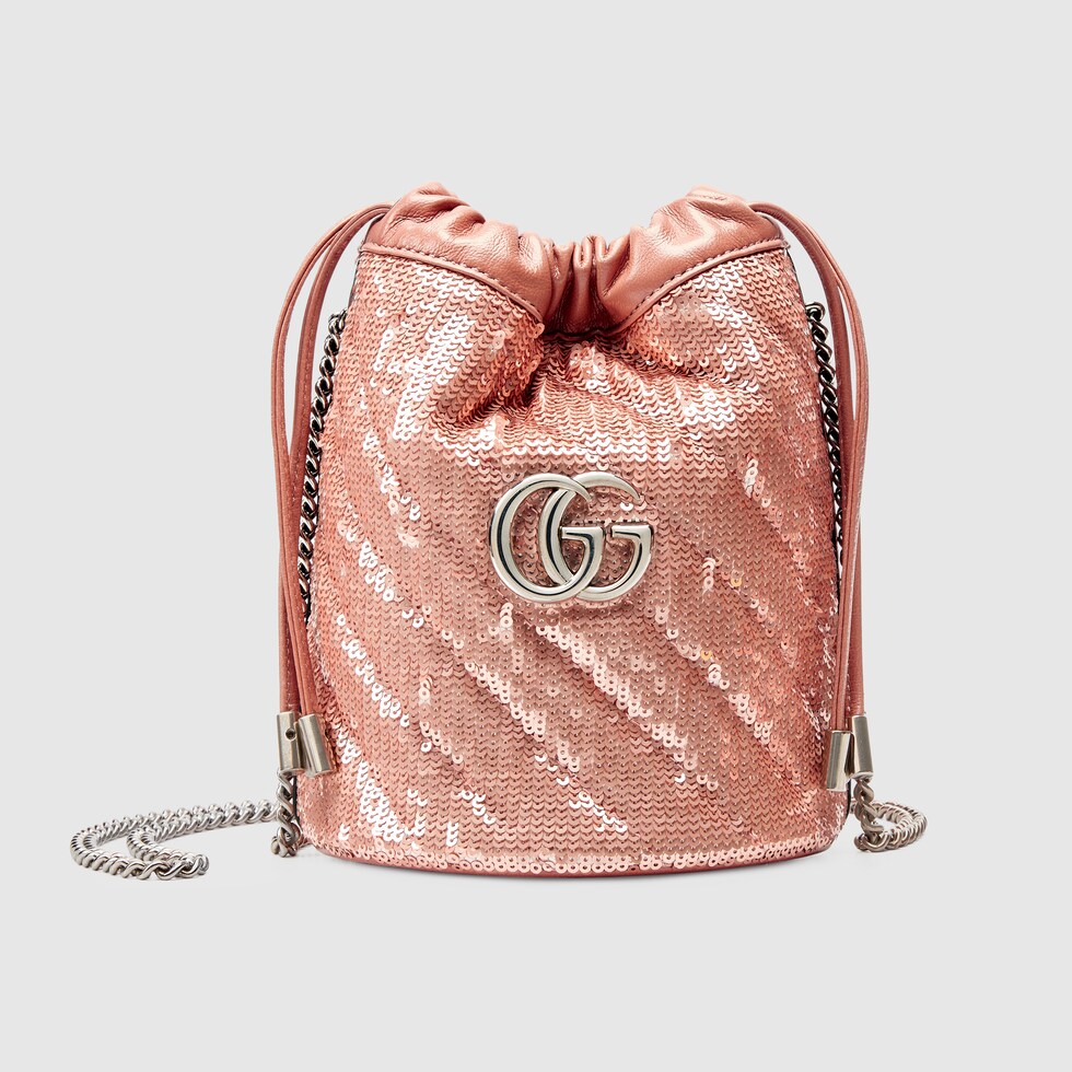 silver sequin gucci bag