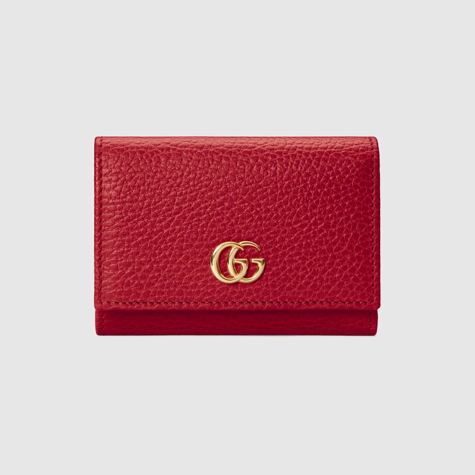 GG Marmont Medium Wallet In Red Leather GUCCI® SE