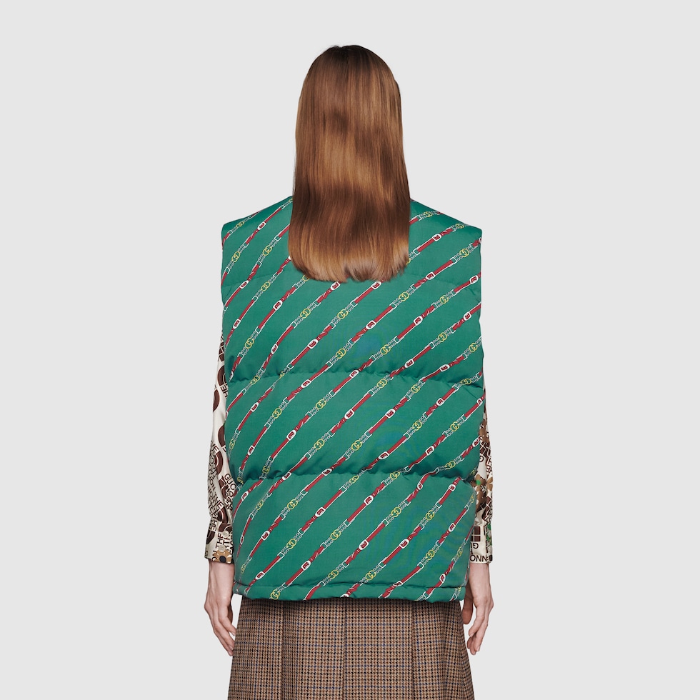 north face gucci green