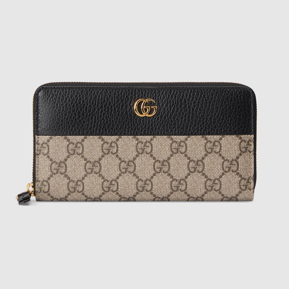 GUCCI GGマーモント ジップアラウンドウォレット-