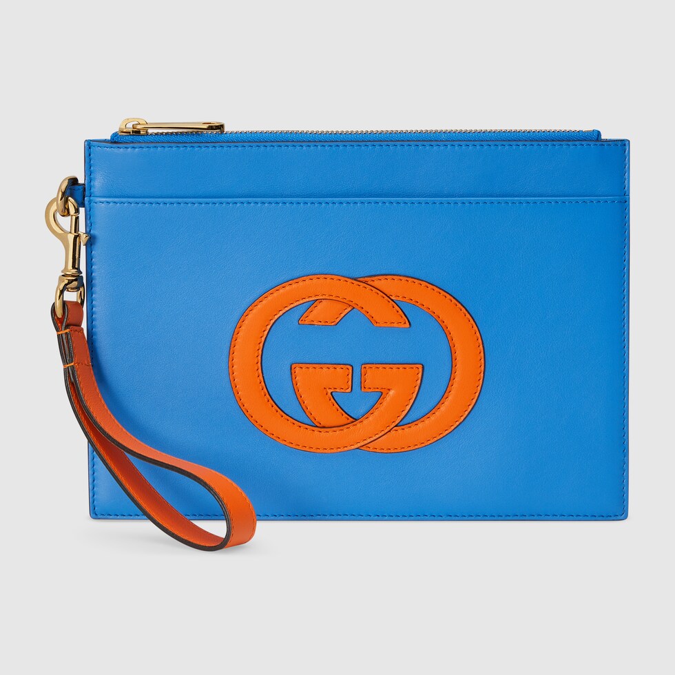 gucci pouch blue