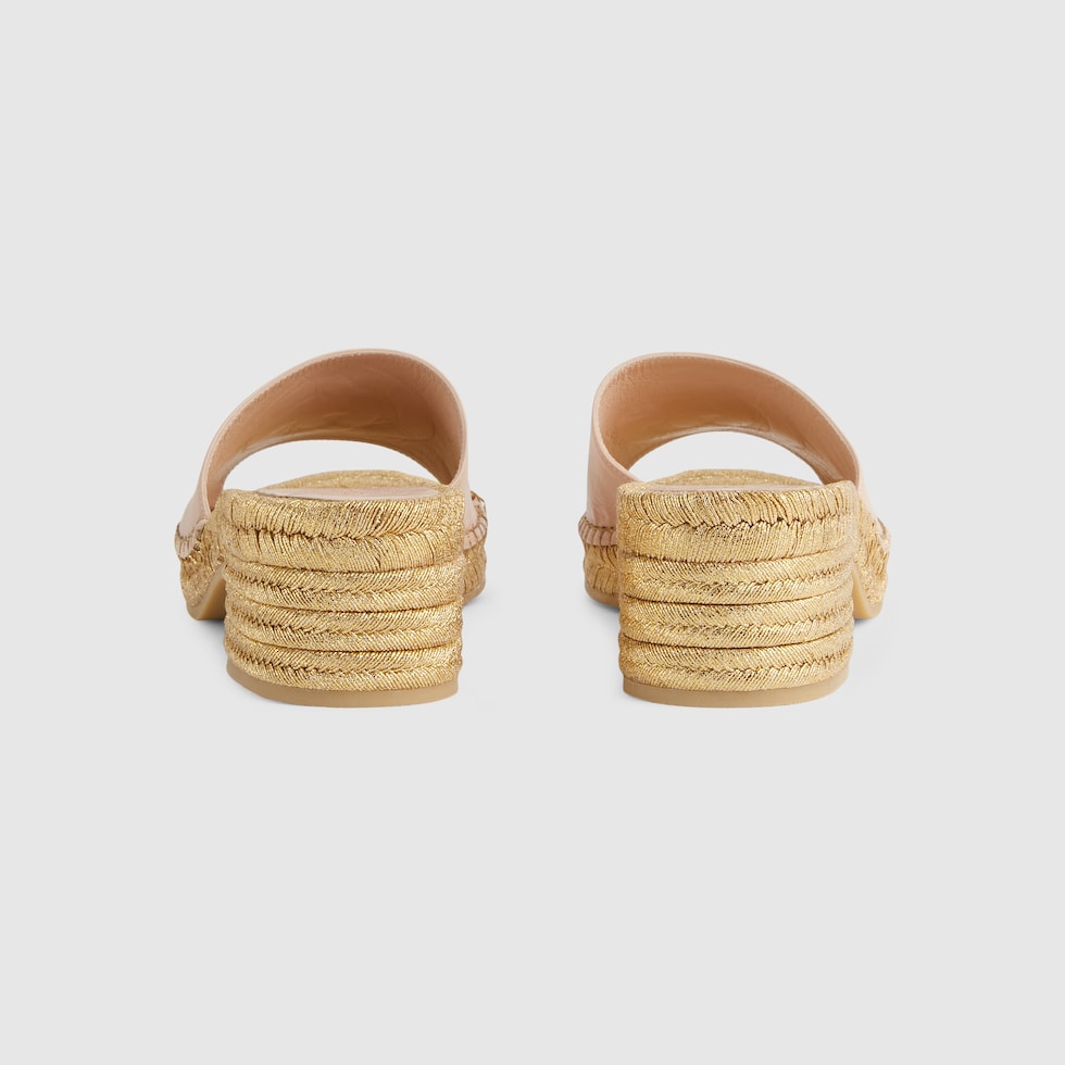 gucci pink espadrilles sandals