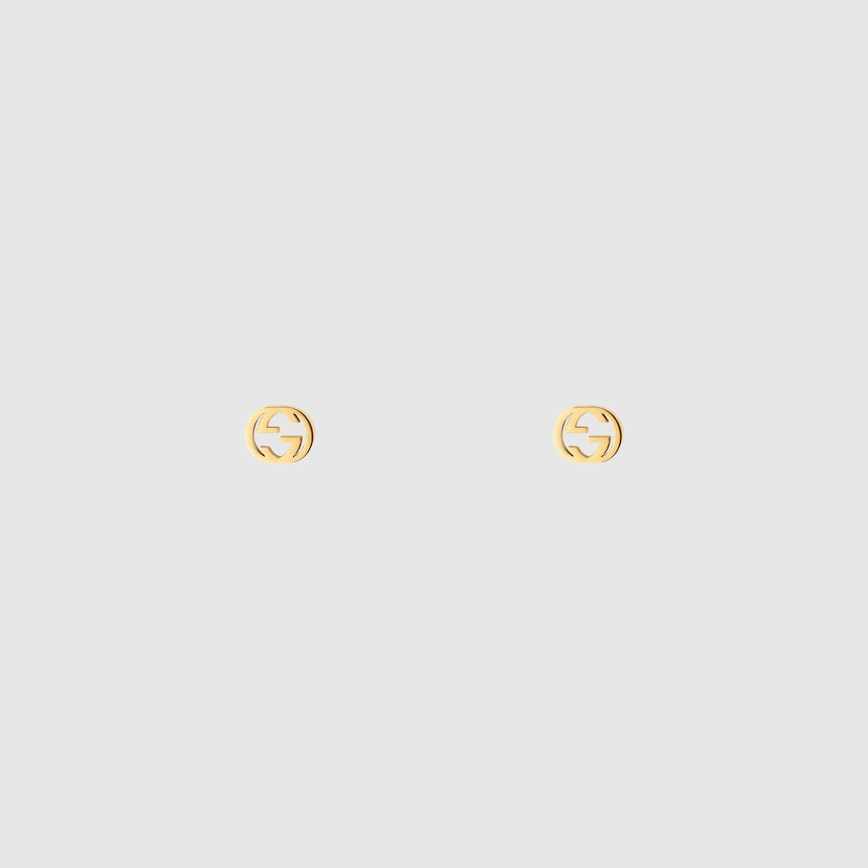Gucci Interlocking 18k gold earrings in 18k yellow gold