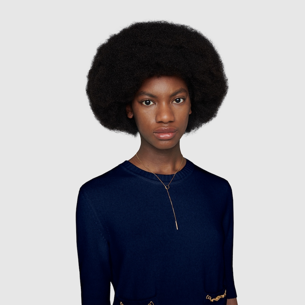 Gucci Link to Love〕ラリアット ネックレス ・18Kイエロー