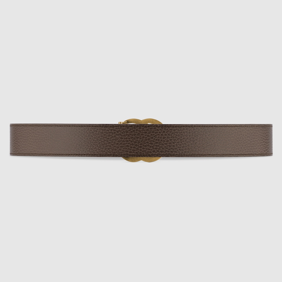 GG Marmont reversible belt in black/brown leather | GUCCI® US
