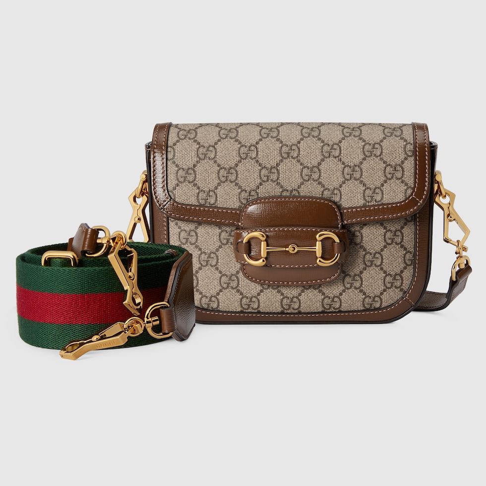 Gucci Horsebit 1955 mini shoulder bag in GG Supreme canvas GUCCI ZA