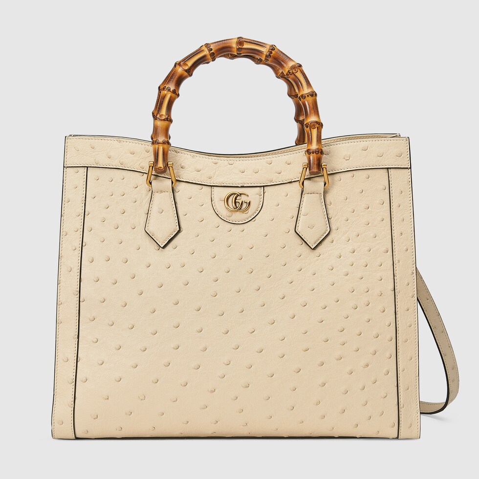 gucci diana ostrich