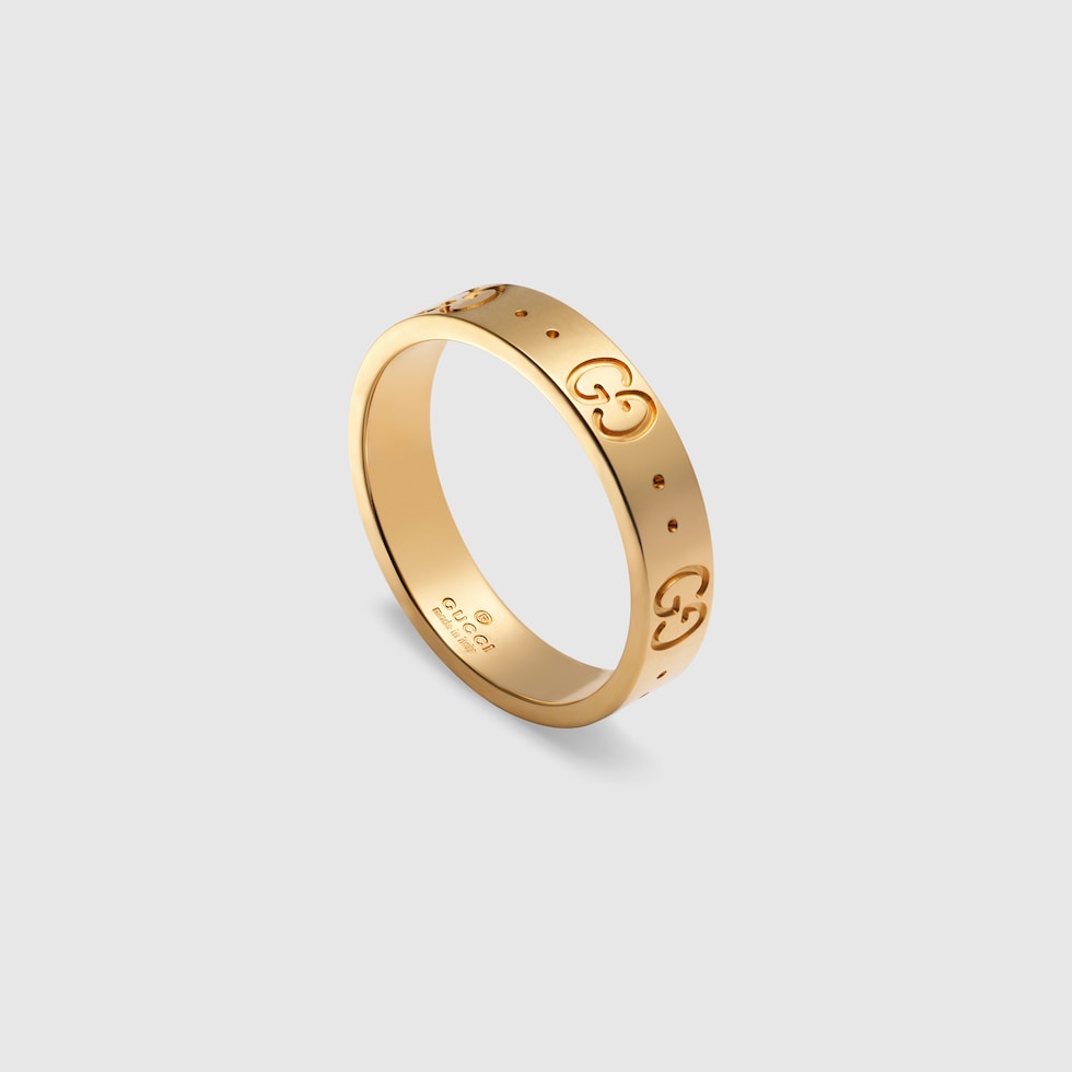 GUCCI ゴールドリング GUCCI(グッチ) K18YG GG Running Diamond Ring ファイン